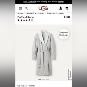 Ugg duffield robe NWT various sizes available